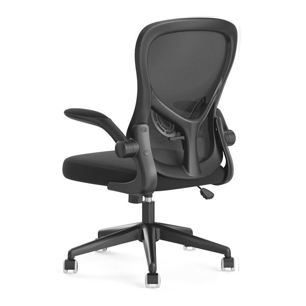 Кресло компьютерное HBADA ergonomic double-waisted waist computer chair HDNY163WM (Black) - 4