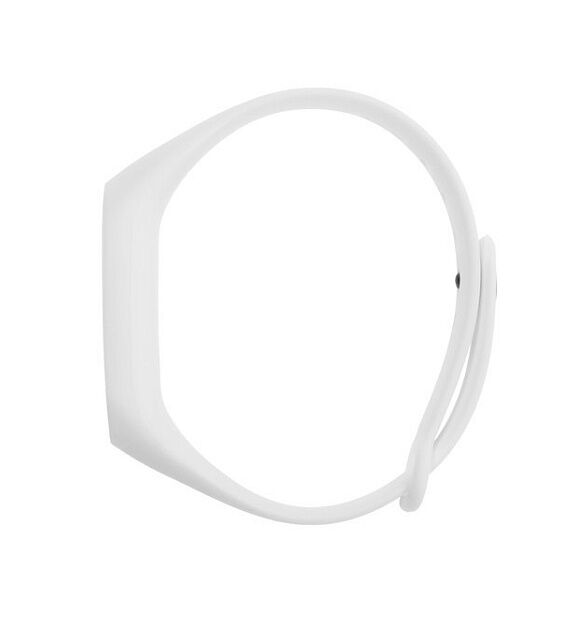 Ремешок силиконовый для Xiaomi Mi Band 2 (White/Белый) - 3