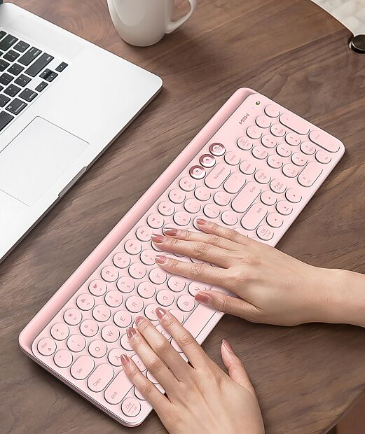 Клавиатура беспроводная MiiiW Keyboard Bluetooth Dual Mode MWBK01 (Pink) - 4