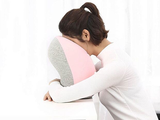 Подушка латексная вертикальная Xiaomi Smart Sleep (Pink/Gray) - 3