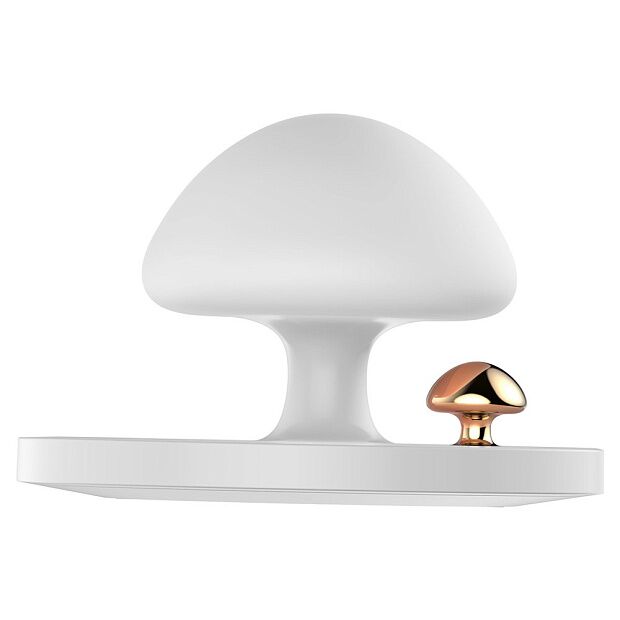 Baseus Mushroom Lamp Desktop Wireless Charger (White) - 5