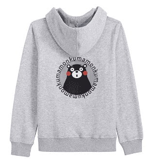 Толстовка Vancl Warm Wool Bear Lose Weight With The Image Right (Grey/Серый) - 2