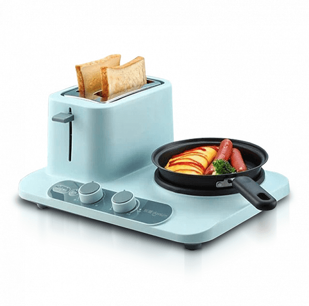 Плита и тостер Donlim Multi-Function Breakfast Machine (Blue/Голубой) - 1